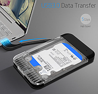 SATA для HDD 2.5" Зовнішня кишеня Deepfox USB 3.0 HD252-SU3 Original, фото 5