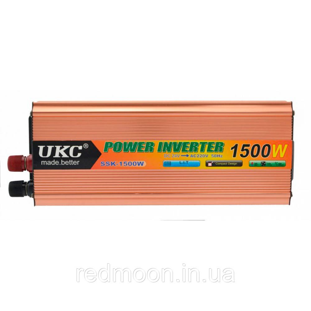 Автомобільний інвертор 1500W AC/DC SSK 24V / Перетворювач напруги / Автоінвертор