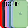 Силіконовий Чохол на iPhone 12 6.1" повний захист камери Silicone Case 100% Зелений, фото 4
