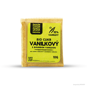 Цукор ванільний з 10% бурбонської ванілі 10г BIO Provita