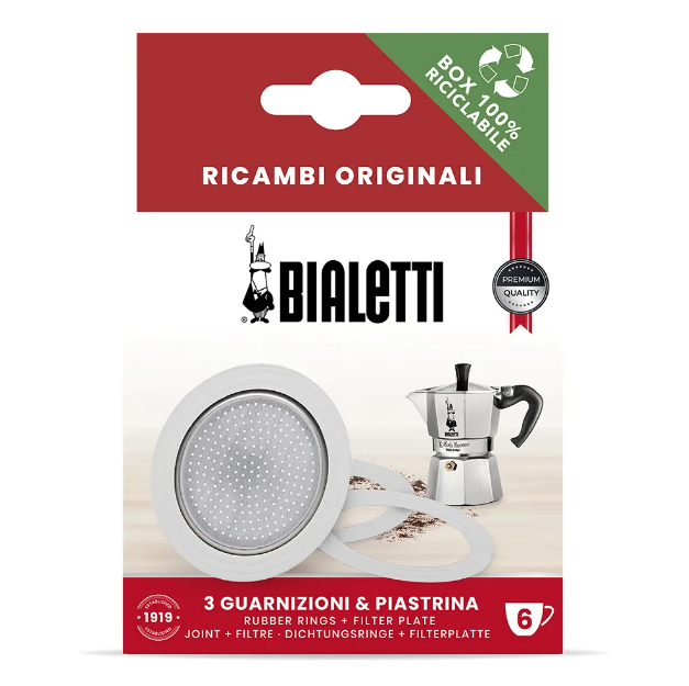 Прокладки для гейзерной кофеварки Bialetti Moka Express 6 чашек - фото 1 - id-p434097474