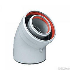 Кут коаксіальний 45° 60х100