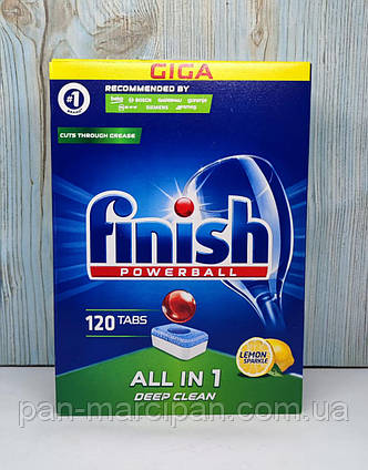 Таблетки для посудомийки Finish All in 1 120 шт