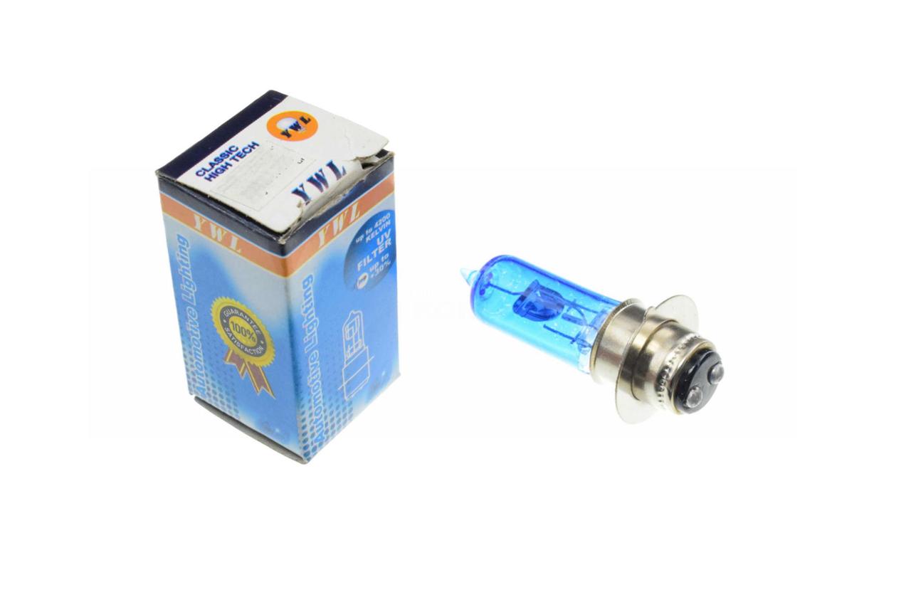 Лампа P15D-25-1 (1 ус) 12V 50W/50W (супер біла) YWL