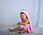 Дитячий рушник з капюшоном Dream Towels Жирафчик 76х92 Рожевий (dm-1012), фото 5