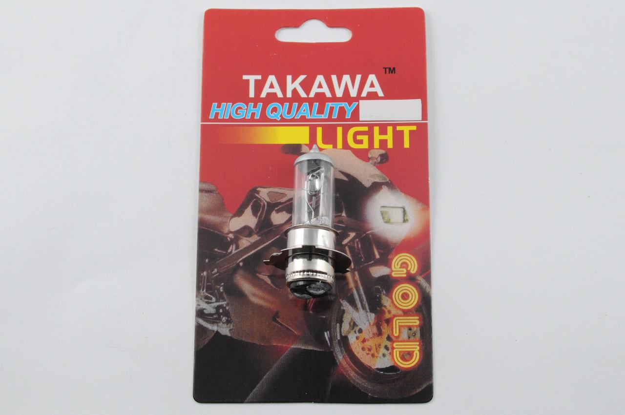 Лампа P15D-25-3 (3 уса) 12V 50W (біла) (S-head) TAKAWA (mod:A)