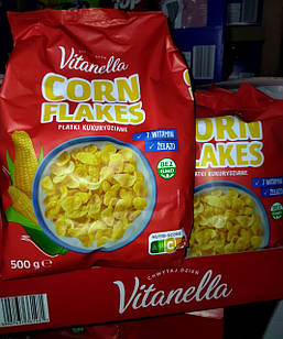 Пластівці кукурудзяні Vitanella Corn Flakes 500 г Польща