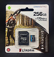 Карта пам‘яті microSDHC Kingston Canvas 256Gb U3 V30