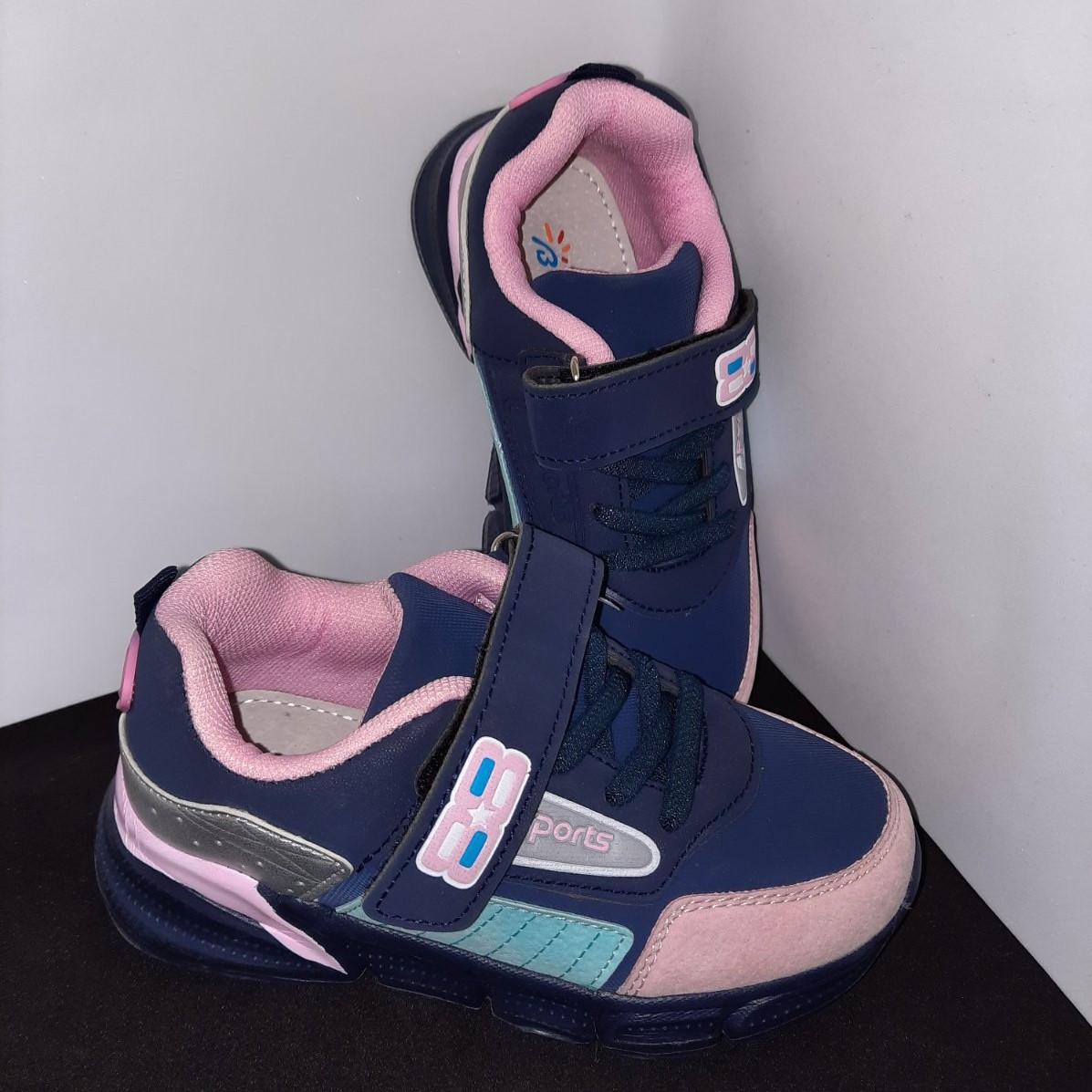 Кросівки для дівчинки сині з рожевим "Girl-sport" ДШ