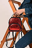 Стильний міський жіночий рюкзак 20*12*19 у кольорах, фото 3