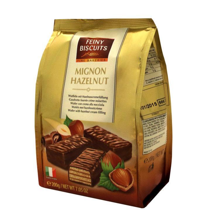 Вафлі Mignon Hazelnut Feiny Biscuits Італія 200 г