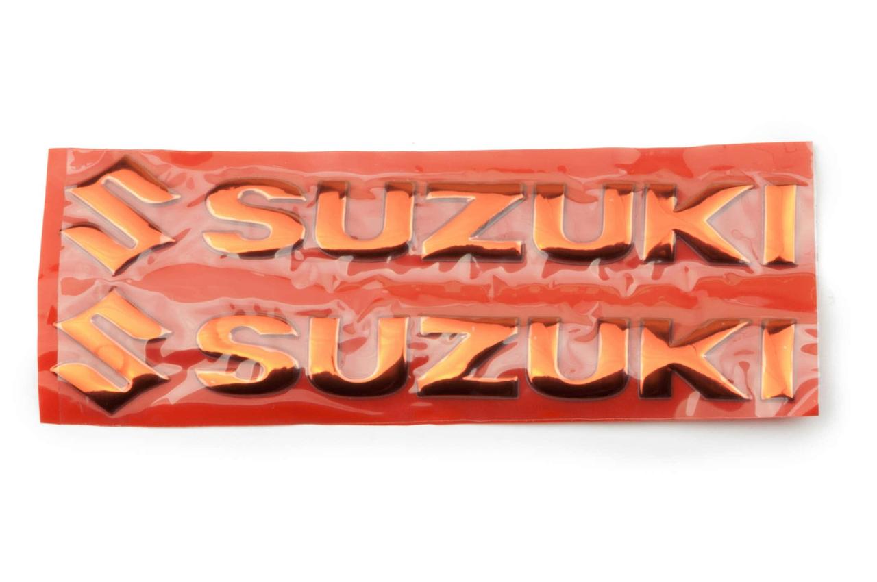 Наклейка букви SUZUKI (20х6см, 2шт, червоні) (#4752)