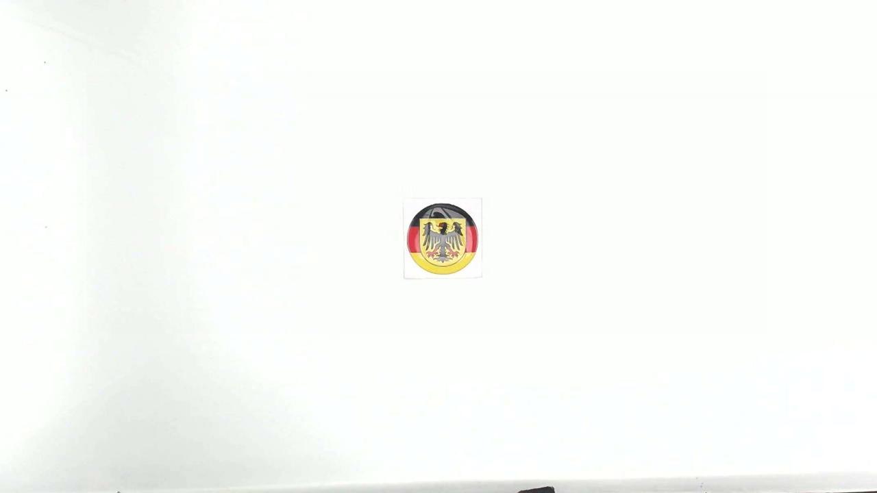 Наклейка герб Німеччини (7x6sм, силікон) (#SEA)