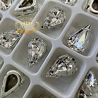 Капля Preciosa Maxima Crystal/Silver 10x6 mm