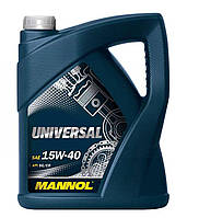 Олія автомобільна, 5л (SAE 15W-40, мінеральна, Universal API SG/CD) MANNOL