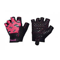 Рукавички Gladiator Women's Fitness Gloves GL-154a (XS) Чорно розовий