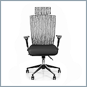 Кресло для роботи вдома Barsky G-3 ECO chair Grey, мережеве крісло, сірий