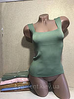 Жіночий топ-квіти хакі