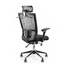 Кресло для роботи вдома Barsky G-3 ECO chair Grey, мережеве крісло, сірий, фото 3