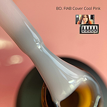 BO.FIAB Cover Cool Pink - файбер гель у флаконі з пензликом, камуфлюючий холодний рожевий, 15 мл