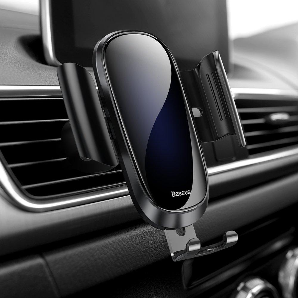 Автодержатель для телефона на воздухопровод Baseus Future Gravity Car Mount Black - фото 1 - id-p1612695413