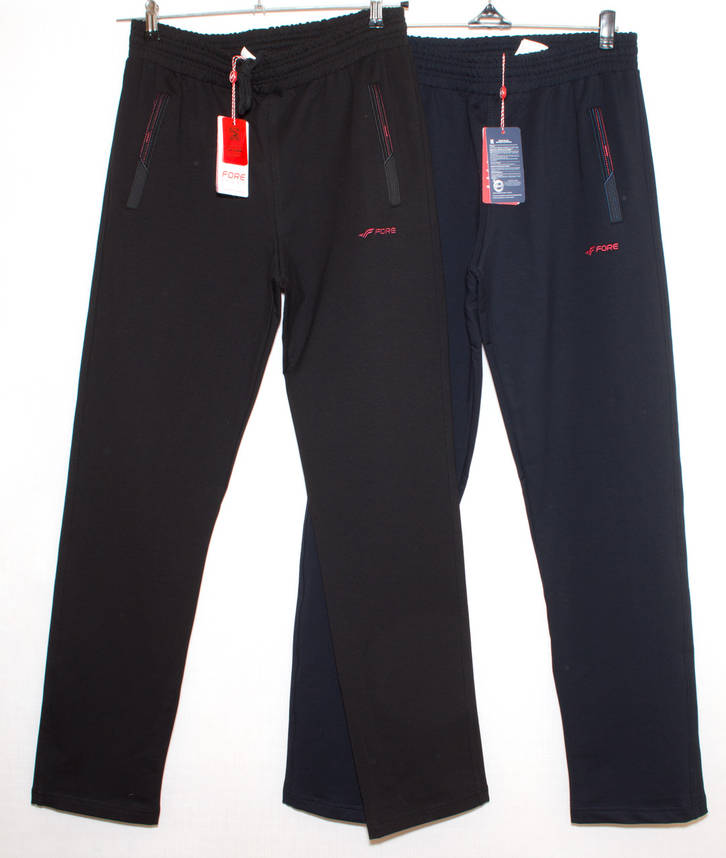 Спортивні штани чоловічі чорні Fore 1138 XL,XXL,3XL, фото 1