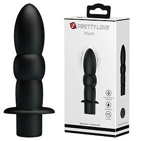 Чорний Анальний вібратор на батарейці Pretty Love Wyatt