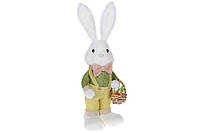 Очаровательная Декоративная пасхальная фигура Кролик с корзиной 46см NY27-924