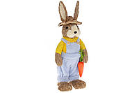 Декоративна пасхальна фігура Кролик у капелюсі 44 см NY27-940