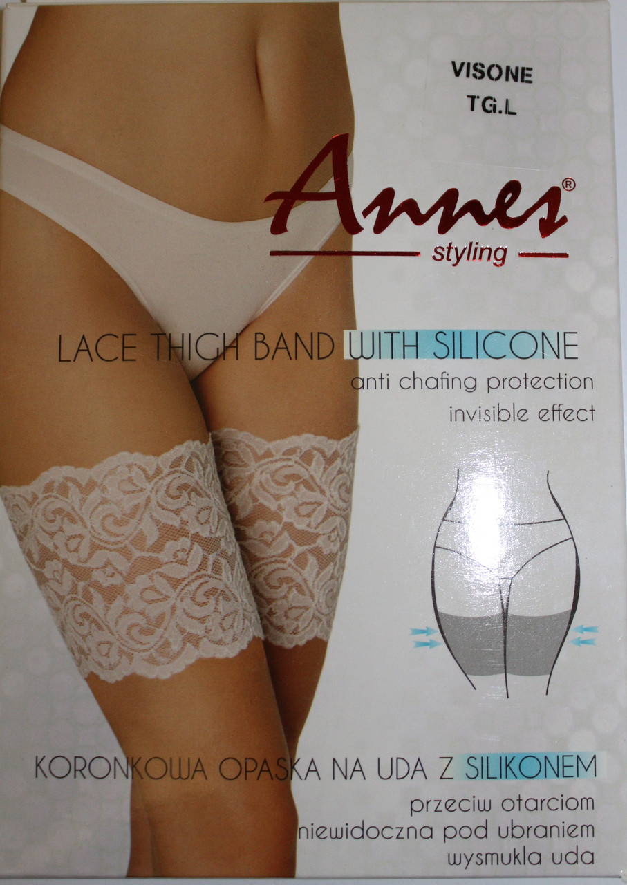 БАНДАЛЕТКИ ПОЛОСКИ ВІД НАТИРАННЯ НА СТЕГНА АЖУРНІ, фото 1