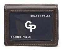 Обложка для автодокументов Grande Pelle, кожаная обложка для техпаспорта или ID карты, коричневая топ