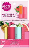 Набор бальзамов для губ EOS Super Soft Shea 4-pack Lip Balms 4 х 4 г