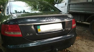 Спойлер багажника (сабля, лип спойлер, качиний хвостик) Audi A6 C6 2004-2011 р.в. ABS пластик