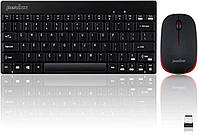 Perixx Periduo-712B Wireless Mini Keyboard and Mouse Set, клавиатура, миша, раскладка на английском языке