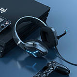 Ігрові навушники ONIKUMA LED X9 дротові з підсвіткою мікрофоном гарнітура для ПК комп'ютера ноутбука, фото 5