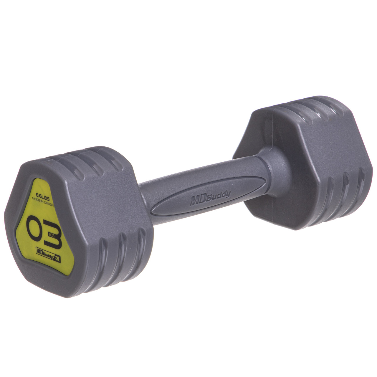 Гантель TPU Zelart TA-2678-3 1шт 3кг сірий