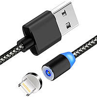 Магнитная зарядка для телефона Айфона кабель iPhone Lightning Шнур на магните Magnet Cable (Настоящие фото)