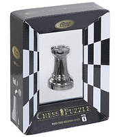 Металлическая головоломка Ладья Rook Chess Puzzle black