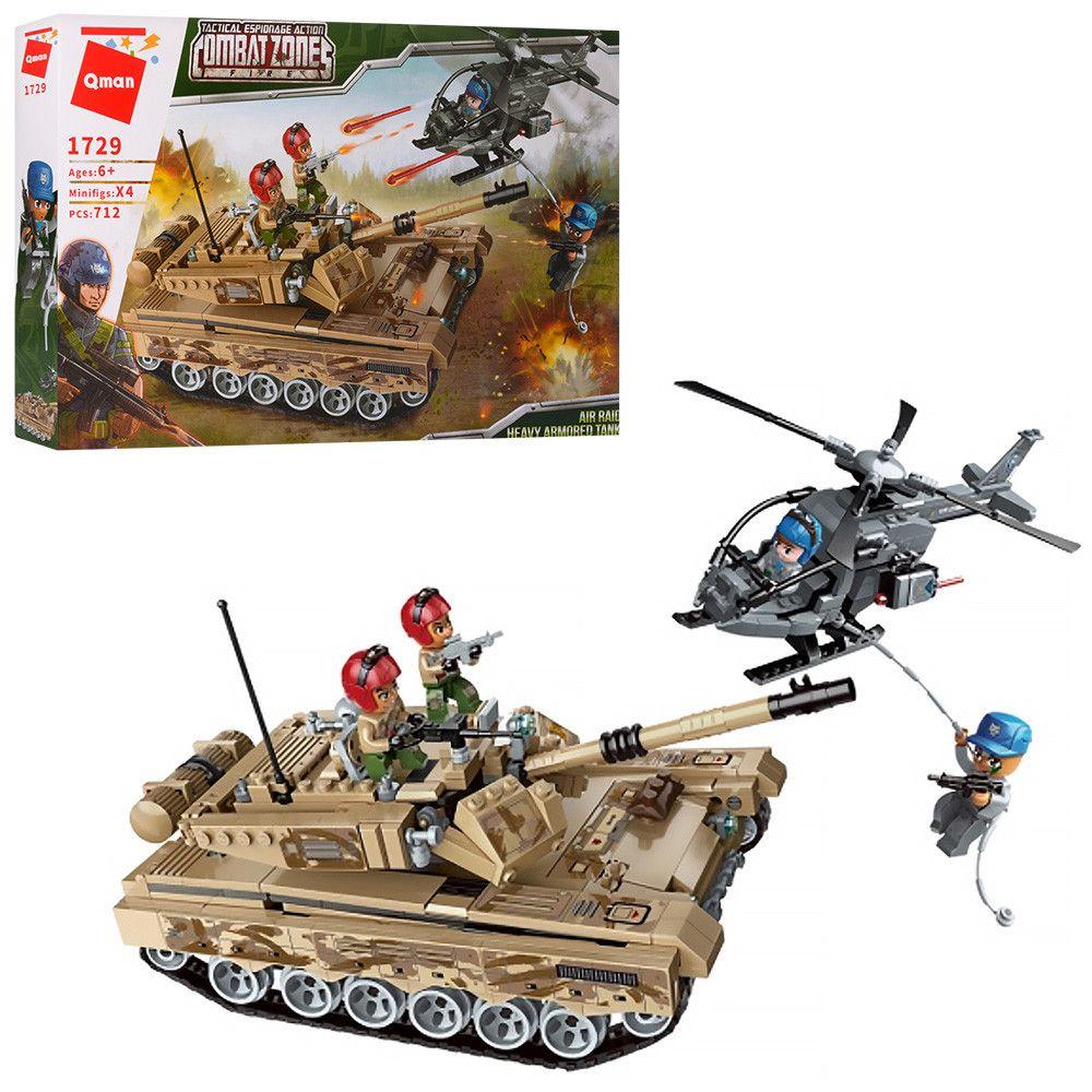 Дитячий конструктор Qman QM-1729 напад із повітря, 712 деталей, фото 1