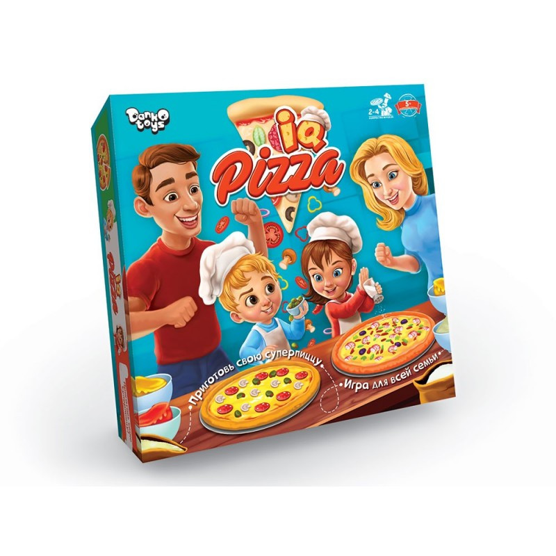 «IQ PIZZA» — це весела гра для компанії з легкими та кумедними правилами, яка захопить як дітей, так і