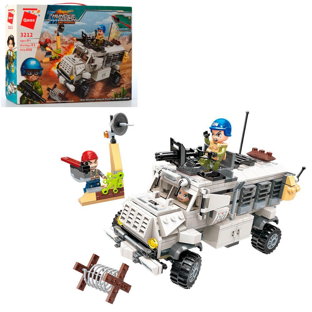 Конструктор Qman 3212 Протиоминний броневик, 450 деталей, фото 1
