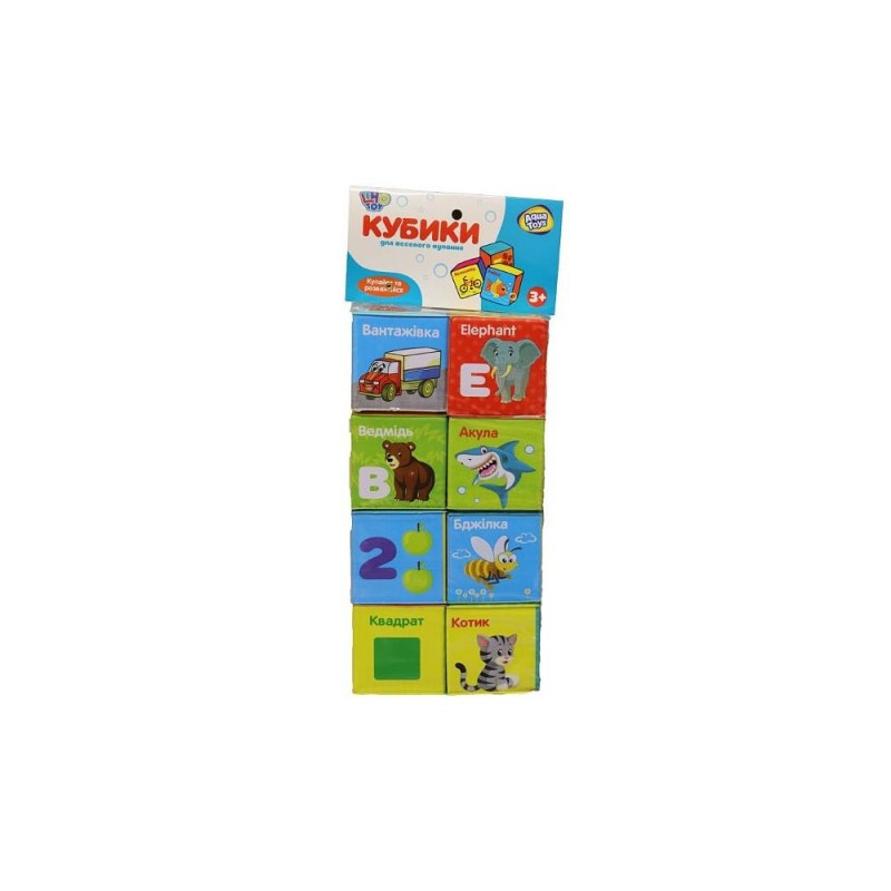 Кубики для купания Limo Toy, 8 штук, буквы-слова - фото 2 - id-p1612767717