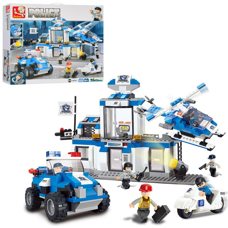 Конструктор SLUBAN M38-B0191 командний центр поліції, 492 дет, фото 1