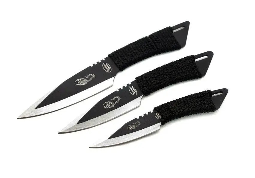 Ножі метальні Scorpion комплект 3 в 1 у чохлі.