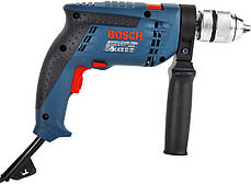 Професійна дриль електрична ударна (електродриль) Bosch GSB 13 RE БЗП : 600 Вт, 1.5-13мм сверло, 1.8 кг 0601217100, фото 4