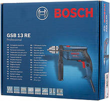 Професійна дриль електрична ударна (електродриль) Bosch GSB 13 RE БЗП : 600 Вт, 1.5-13мм сверло, 1.8 кг 0601217100, фото 6