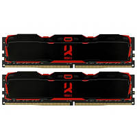 Модуль памяти для компьютера DDR4 16GB (2X8GB) 3200 MHz IRDM X Black Goodram (IR-X3200D464L16SA/16GDC)