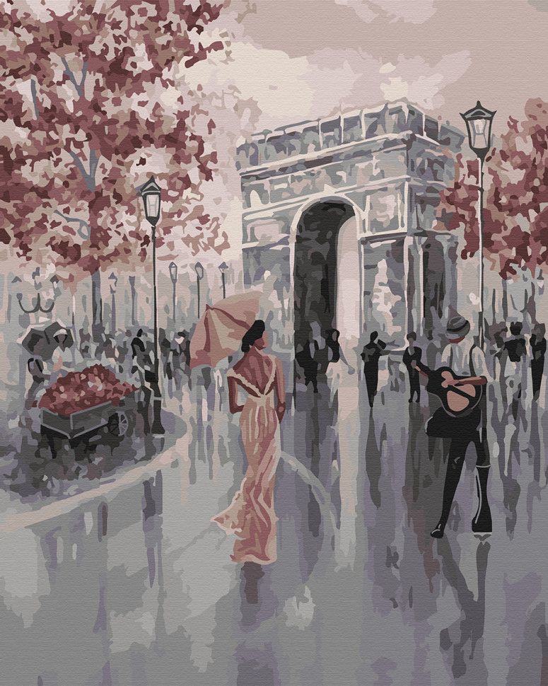 Go Красива картина забарвлення за номерами цифр Art Craft "Дами на площі Туаль" 40х50 см 11224-AC живопис