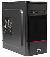 Корпус GTL 1605+ Black, 400W, 120mm, Micro ATX / Mini ITX, 2 x 3.5 mm, USB2.0 x 2, ODD x 1, SSD x 2, 0.4 mm,
