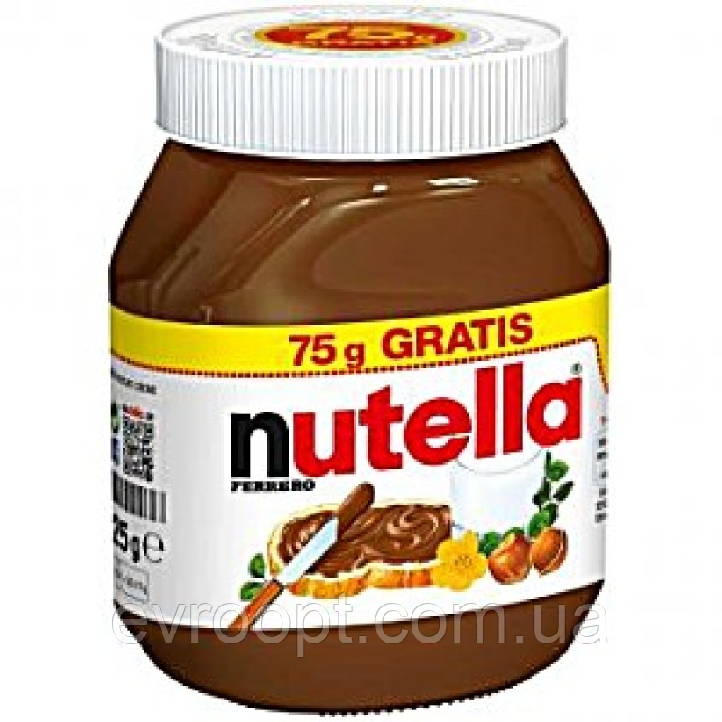 Шоколадна горіхова паста Nutella Ferrero, 825 г.